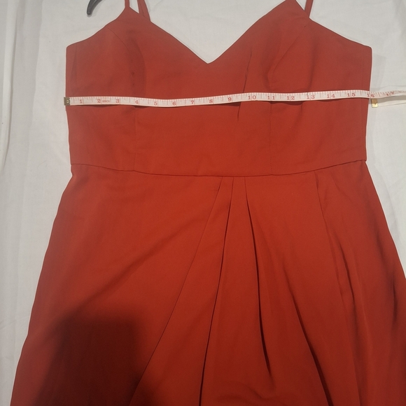 Lulu's Red Asymmetrical Wrap Sundress - Picture 7 of 11